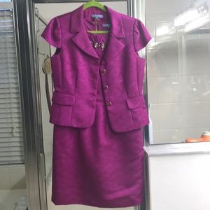 Purple Jacket and Dress